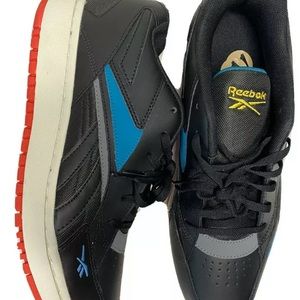 Reebok Court Double Mix Shoes Black Sneakers Sz 11